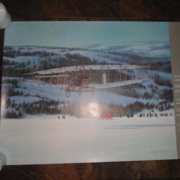 100 years of flight Other - "A.E.A. Silver Dart," by Robert Bradford. signed nice poster